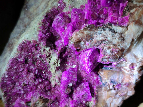 Natural Salrose Cobaltoan Dolomite Specimens x 4 From Kakanda, Congo - Toprock Gemstones and Minerals 