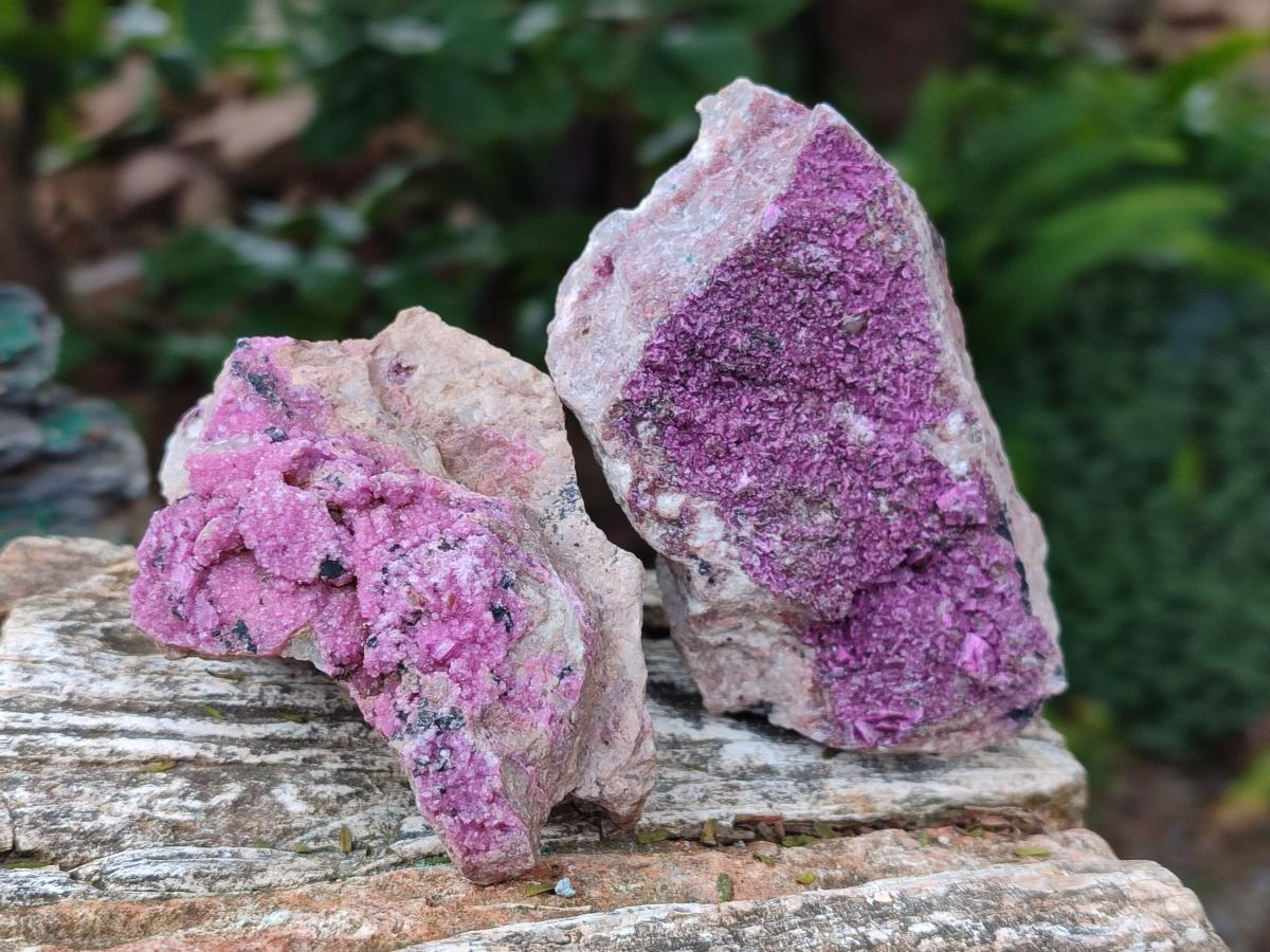 Natural Salrose Cobaltoan Dolomite Specimens x 4 From Kakanda, Congo - Toprock Gemstones and Minerals 
