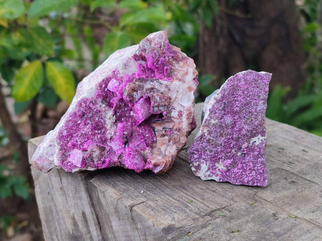 Natural Salrose Cobaltoan Dolomite Specimens x 4 From Kakanda, Congo - Toprock Gemstones and Minerals 