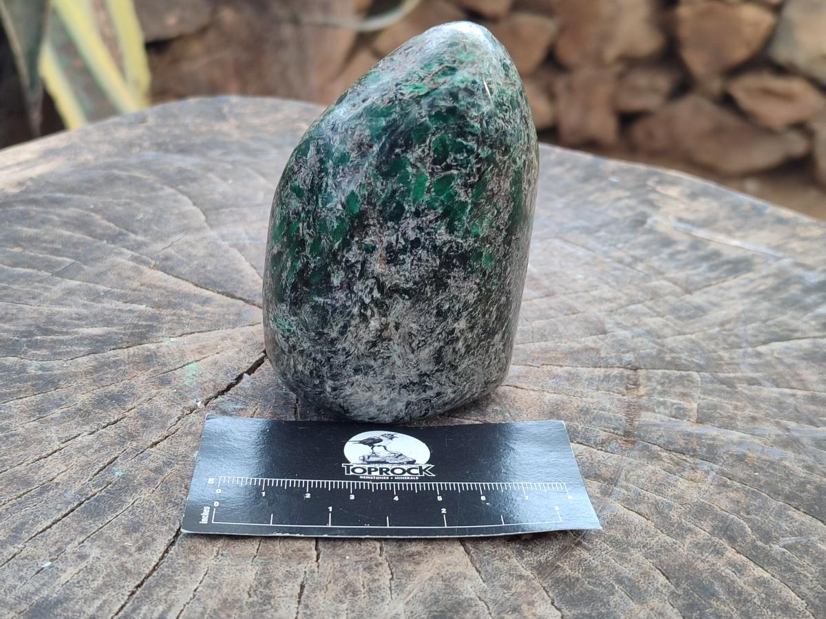 Polished Emerald Mica 'Mutokolite' Standing Display Pieces x 2 From Mutoko, Zimbabwe - Toprock Gemstones and Minerals 