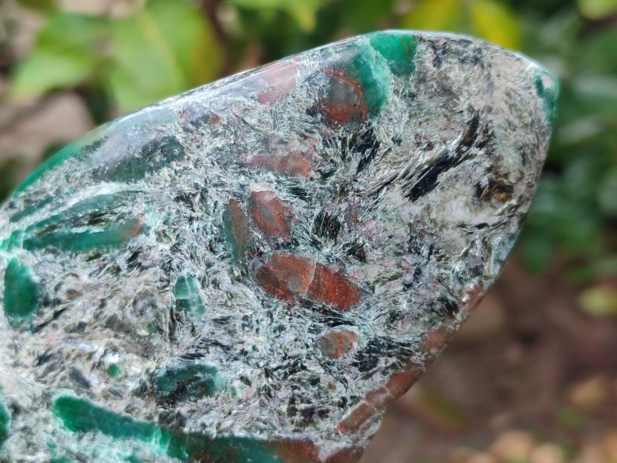 Polished Emerald Mica 'Mutokolite' Standing Display Pieces x 2 From Mutoko, Zimbabwe - Toprock Gemstones and Minerals 