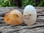 Polished Banded Agate Galets x 12 From Madagascar - Toprock Gemstones and Minerals 