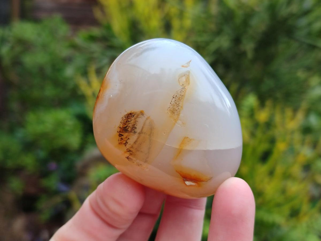 Polished Banded Agate Galets x 12 From Madagascar - Toprock Gemstones and Minerals 