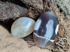 Polished Banded Agate Galets x 12 From Madagascar - Toprock Gemstones and Minerals 