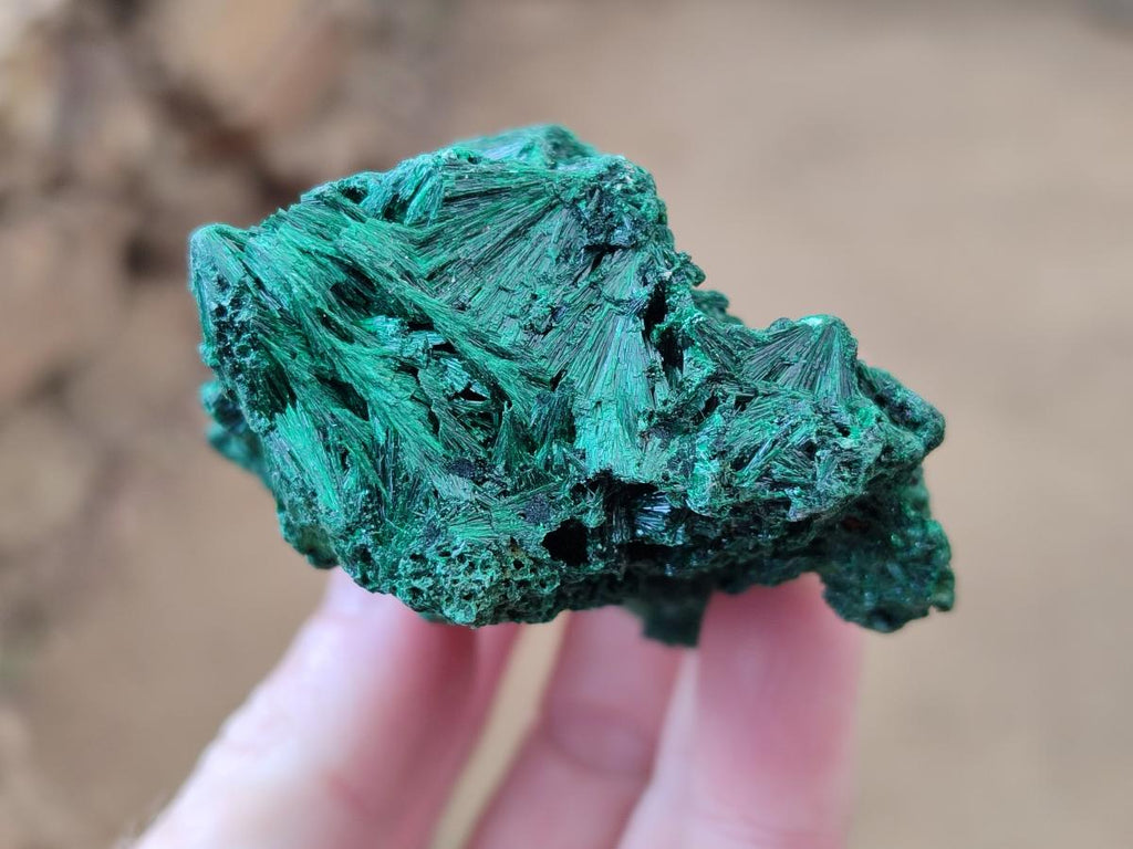 Natural Silky Malachite Specimens x 6 From Kasompe, Congo - Toprock Gemstones and Minerals 