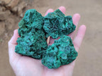 Natural Silky Malachite Specimens x 6 From Kasompe, Congo - Toprock Gemstones and Minerals 