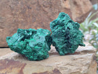 Natural Silky Malachite Specimens x 6 From Kasompe, Congo - Toprock Gemstones and Minerals 