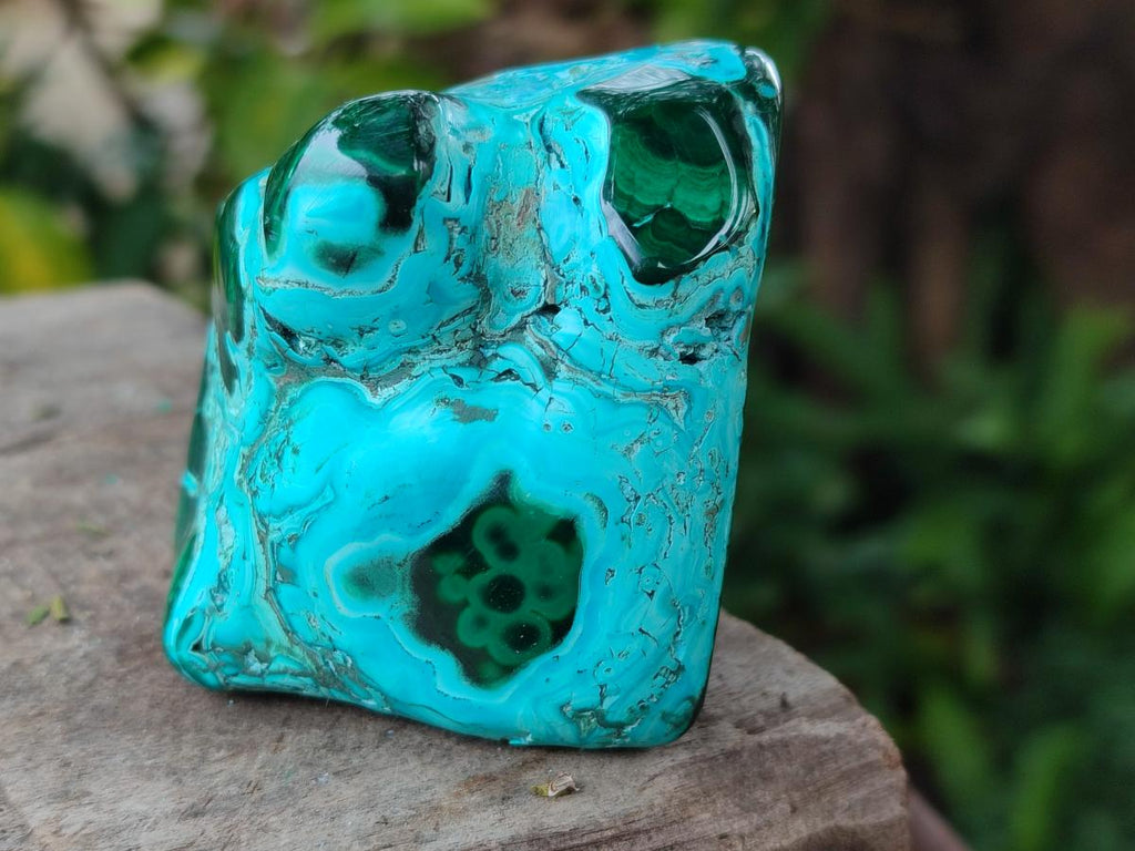 Polished Malacolla Free Forms x 4 From Kulukuluku, Congo - Toprock Gemstones and Minerals 
