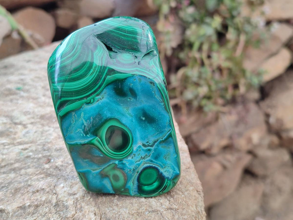 Polished Malacolla Free Forms x 4 From Kulukuluku, Congo - Toprock Gemstones and Minerals 