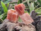Natural Rhombohedral Sunset Orange Calcite Specimens x 24 From Spitzkop, Namibia - Toprock Gemstones and Minerals 