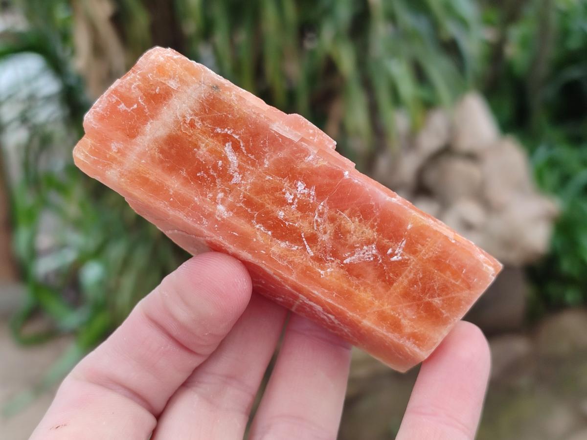 Natural Rhombohedral Sunset Orange Calcite Specimens x 24 From Spitzkop, Namibia - Toprock Gemstones and Minerals 