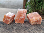Natural Rhombohedral Sunset Orange Calcite Specimens x 24 From Spitzkop, Namibia - Toprock Gemstones and Minerals 