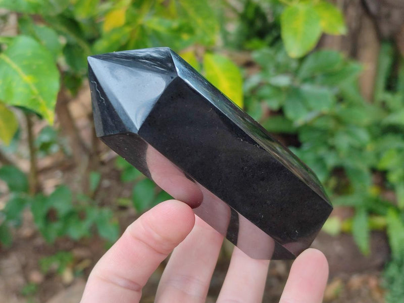 Polished Black Basalt Display Pieces x 12 From Madagascar - Toprock Gemstones and Minerals 