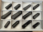 Polished Black Basalt Display Pieces x 12 From Madagascar - Toprock Gemstones and Minerals 