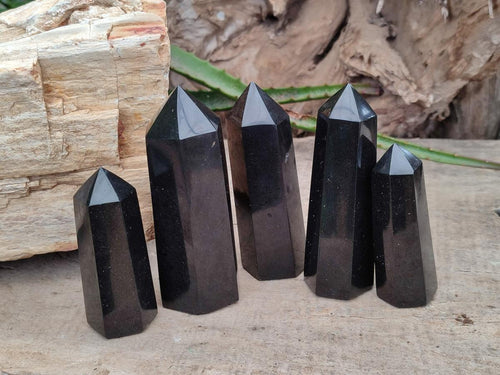 Polished Black Basalt Display Pieces x 12 From Madagascar - Toprock Gemstones and Minerals 