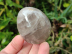 Polished Large Smokey Window Quartz Eggs x 6 From Madagascar - Toprock Gemstones and Minerals 