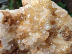 Natural Golden Limonite Quartz Clusters x 2 From Solwezi, Zambia - Toprock Gemstones and Minerals 