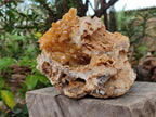 Natural Golden Limonite Quartz Clusters x 2 From Solwezi, Zambia - Toprock Gemstones and Minerals 