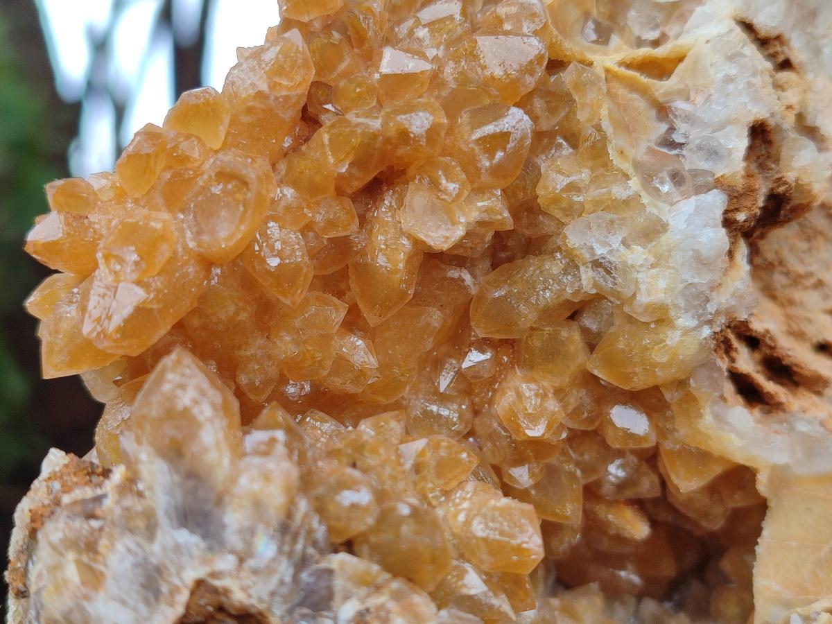 Natural Golden Limonite Quartz Clusters x 2 From Solwezi, Zambia - Toprock Gemstones and Minerals 