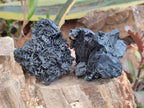 Natural Schorl Black Tourmaline Specimens x 3 From Erongo, Namibia - Toprock Gemstones and Minerals 