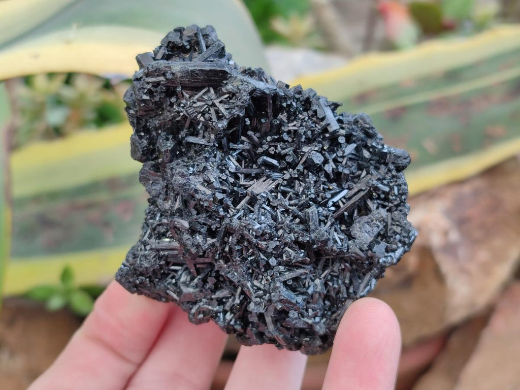 Natural Schorl Black Tourmaline Specimens x 3 From Erongo, Namibia - Toprock Gemstones and Minerals 