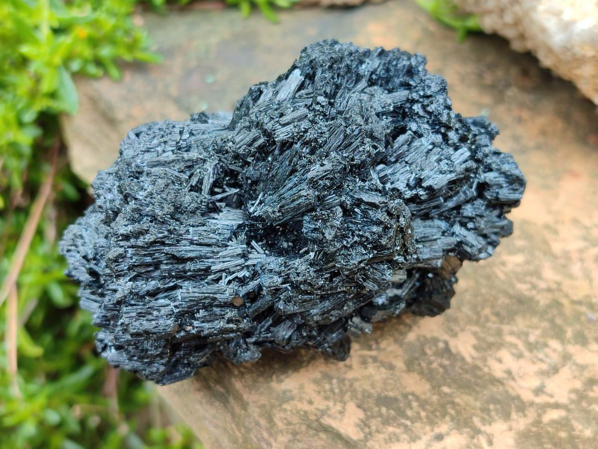 Natural Schorl Black Tourmaline Specimens x 3 From Erongo, Namibia - Toprock Gemstones and Minerals 