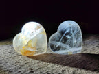 Polished Clear Quartz Hearts x 12 From Madagascar - Toprock Gemstones and Minerals 