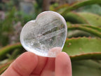 Polished Clear Quartz Hearts x 12 From Madagascar - Toprock Gemstones and Minerals 