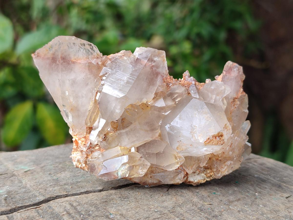 Natural Red Hematoid Phantom Quartz Crystals x 12 From Karoi, Zimbabwe - Toprock Gemstones and Minerals 
