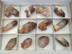 Natural Red Hematoid Phantom Quartz Crystals x 12 From Karoi, Zimbabwe - Toprock Gemstones and Minerals 