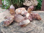 Natural Red Hematoid Phantom Quartz Crystals x 12 From Karoi, Zimbabwe - Toprock Gemstones and Minerals 