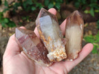 Natural Red Hematoid Phantom Quartz Crystals x 12 From Karoi, Zimbabwe - Toprock Gemstones and Minerals 