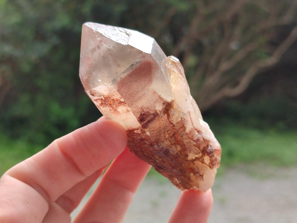 Natural Red Hematoid Phantom Quartz Crystals x 12 From Karoi, Zimbabwe - Toprock Gemstones and Minerals 