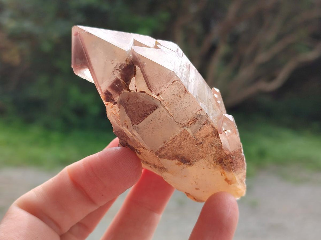 Natural Red Hematoid Phantom Quartz Crystals x 12 From Karoi, Zimbabwe - Toprock Gemstones and Minerals 