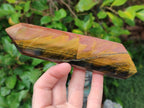 Polished Double Terminated Blue and Golden Tigers Eye Crystals x From Prieska, South Africa - Toprock Gemstones and Minerals 