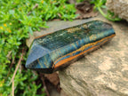 Polished Double Terminated Blue and Golden Tigers Eye Crystals x From Prieska, South Africa - Toprock Gemstones and Minerals 