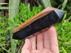 Polished Double Terminated Blue and Golden Tigers Eye Crystals x From Prieska, South Africa - Toprock Gemstones and Minerals 
