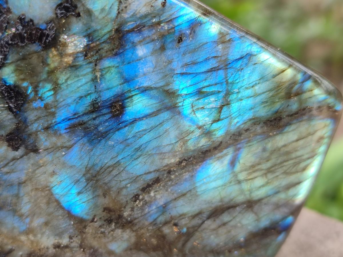 Polished Large Labradorite Standing Display Piece x 1 From Madagascar - Toprock Gemstones and Minerals 