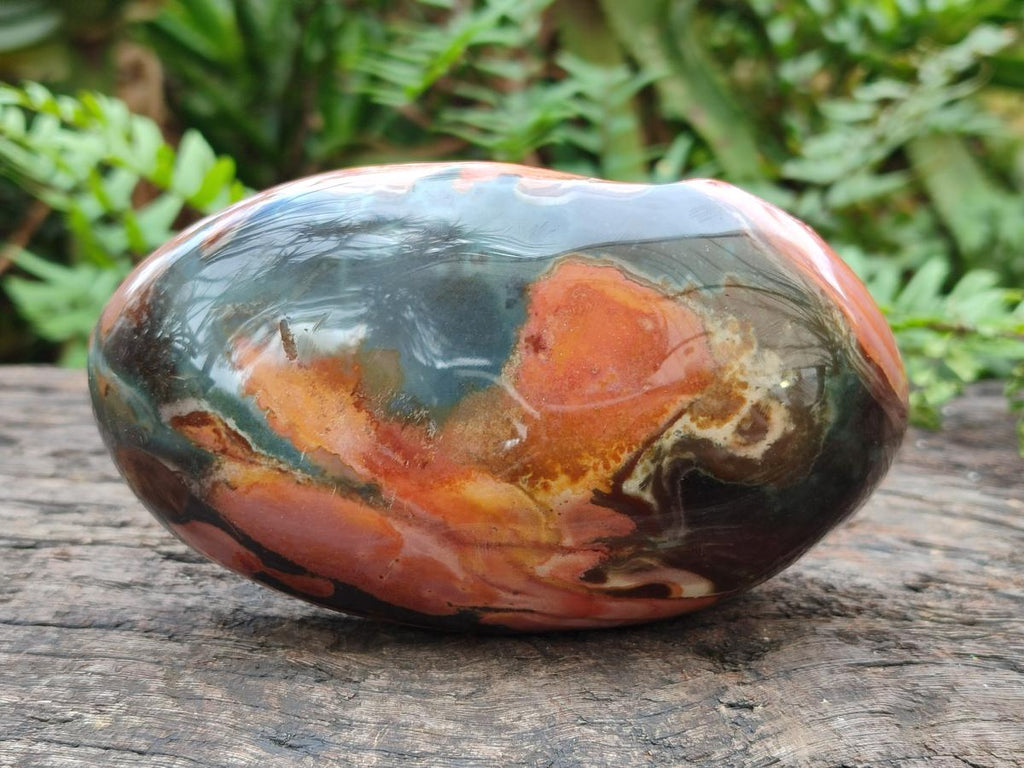Polished On One Side Polychrome Jasper Nodules x 6 From NW Coast, Madagascar - Toprock Gemstones and Minerals 