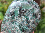 Polished Emerald Mica 'Mutokolite' Standing Display Pieces x 2 From Mutoko, Zimbabwe - Toprock Gemstones and Minerals 