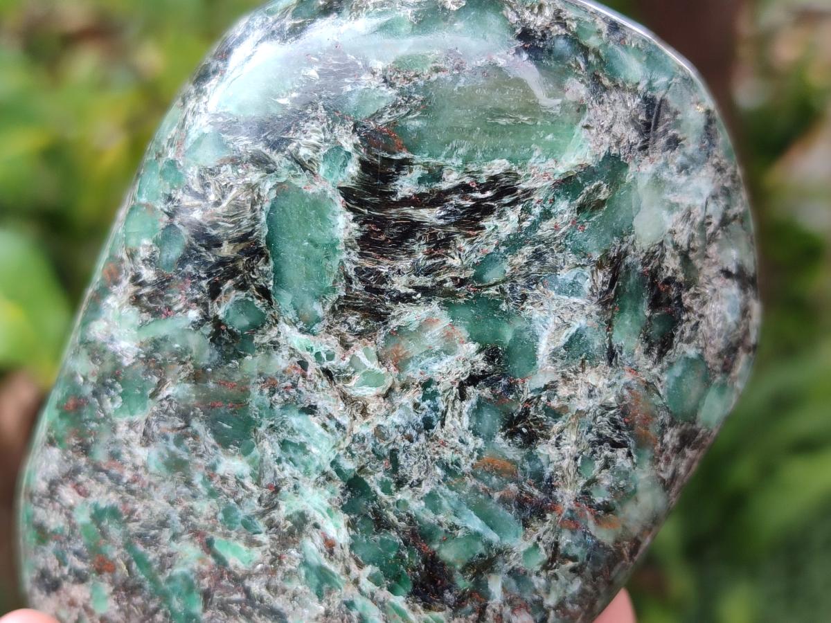 Polished Emerald Mica 'Mutokolite' Standing Display Pieces x 2 From Mutoko, Zimbabwe - Toprock Gemstones and Minerals 