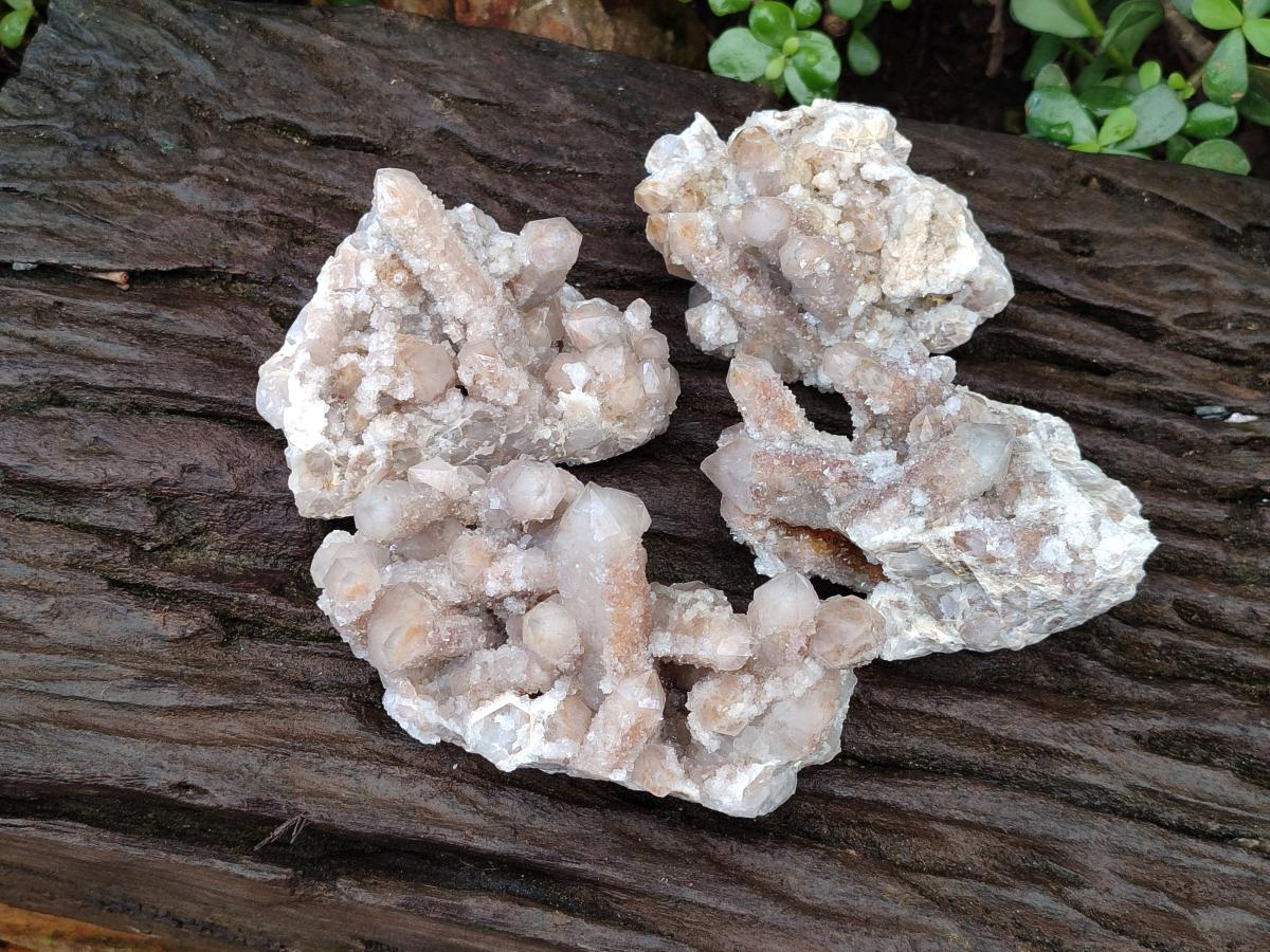 Natural Smokey Spirit Quartz Clusters with Hematoid Coating x 4 From Boekenhouthoek, South Africa - Toprock Gemstones and Minerals 