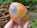 Polished Carnelian Agate Gemstone Standing Display Pieces x 2 From Madagascar - Toprock Gemstones and Minerals 