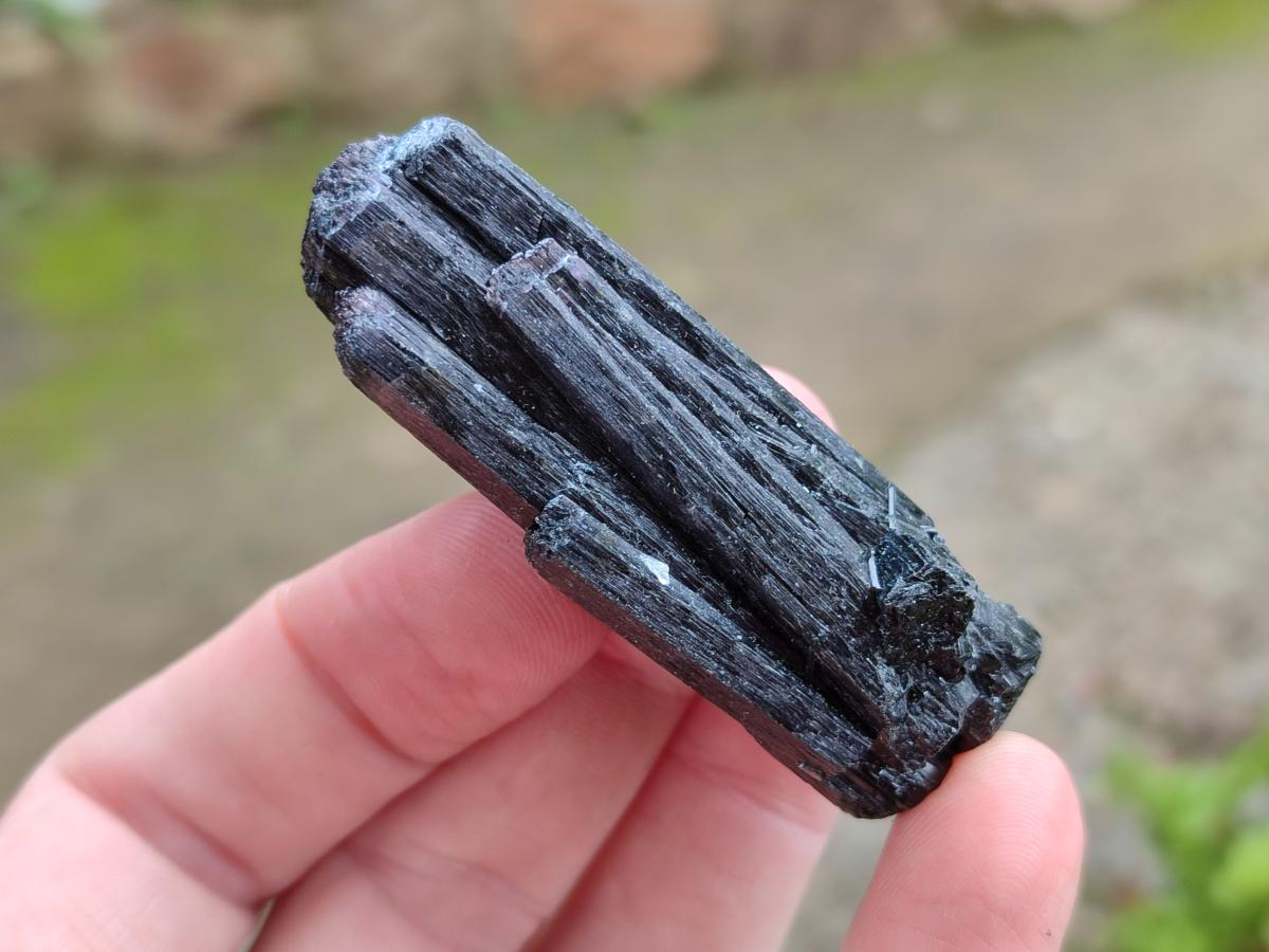 Natural Schorl Black Tourmaline some with Foitite Crystals x 12 From Erongo, Namibia - Toprock Gemstones and Minerals 
