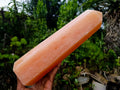 Polished Large Orange Twist Calcite Tower Crystal x 1 From Maevantanana, Madagascar - Toprock Gemstones and Minerals 