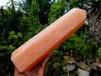 Polished Large Orange Twist Calcite Tower Crystal x 1 From Maevantanana, Madagascar - Toprock Gemstones and Minerals 