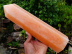 Polished Large Orange Twist Calcite Tower Crystal x 1 From Maevantanana, Madagascar - Toprock Gemstones and Minerals 