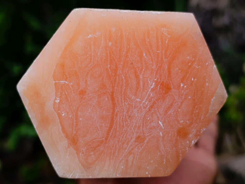 Polished Large Orange Twist Calcite Tower Crystal x 1 From Maevantanana, Madagascar - Toprock Gemstones and Minerals 