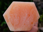 Polished Large Orange Twist Calcite Tower Crystal x 1 From Maevantanana, Madagascar - Toprock Gemstones and Minerals 