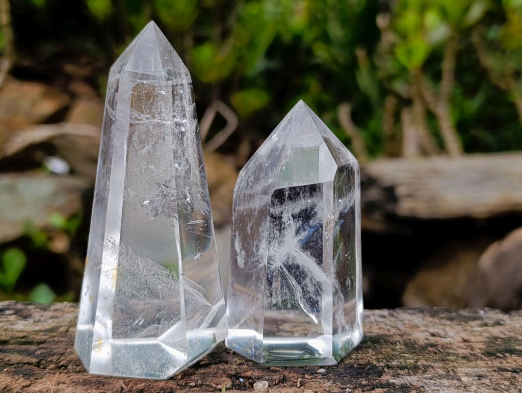 Polished Clear Quartz Display Crystals x 6 From Madagascar - Toprock Gemstones and Minerals 